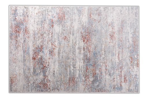 [8785] NIDA U2030 AZUL CREMA SALMON 200*290 TAPETE - LN26 - Quedan pocos