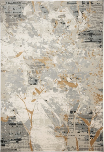 [10270] RENNES U2055 GRIS CREMA ORO 200*290 TAPETE - LN * Quedan pocos consultar disponibilidad