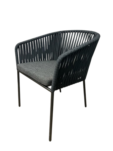 HAWAII SILLA PARA EXTERIOR CON 1 COJIN DE ASIENTO GRIS - MO26