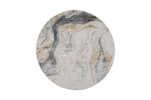 [10191] ZARIA T2182 GRIS CREMA 200 DIA TAPETE - LN Quedan pocos consultar disponibilidad