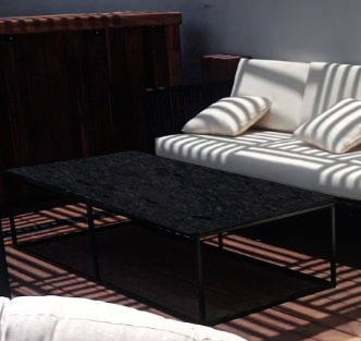 MG GRANITO NEGRO MESA DE CENTRO 75X140 - MG