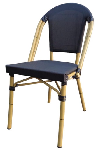 [SILLA EIFFEL NEGRA] EIFFEL NEGRA SILLA DE ALUMINIO PARA EXTERIOR - MO26