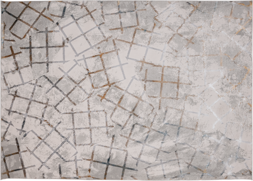 [10486] ADARA T2259 ORO GRIS AZUL 160*230 ALFOMBRA TAPETE - LN