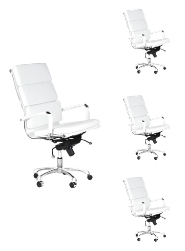 MADRID SET 4 SILLAS OFICINA RESPALDO ALTO - M25