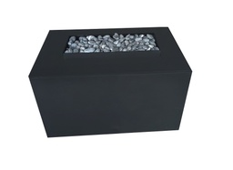 RECTANGULAR 50X70 FIRETABLE CHIMENEA MANUAL DE ACERO - HF