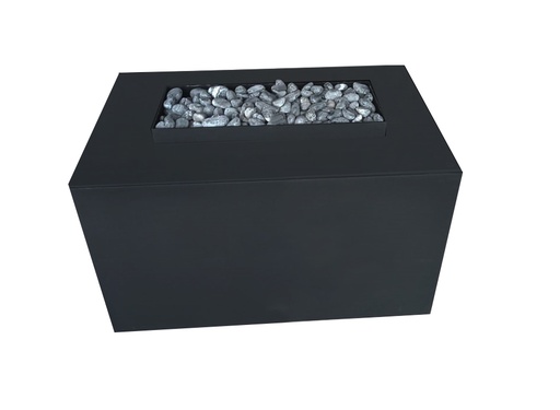RECTANGULAR 50X70 FIRETABLE CHIMENEA MANUAL DE ACERO - HF