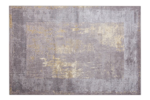 [8946] AYDA T9016 GRIS PLATA ORO 160*230 ALFOMBRA TAPETE - LN