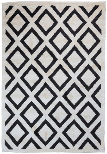 [12483] OPTIKA T9055 CREMA NEGRO 200*290 TAPETE - LN26