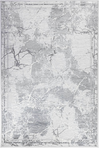 [11534] GRETA T4058 GRIS PLATA 60x90cm TAPETE - LN26