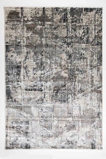 [11472] HADIM T2364 GRIS GRIS ORO 240x330cm TAPETE - LN26