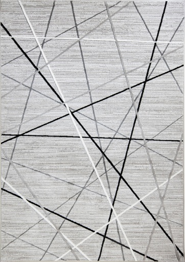 [12343] SESIA R1002 GRIS GRIS NEGRO 160x230cm TAPETE - LN25