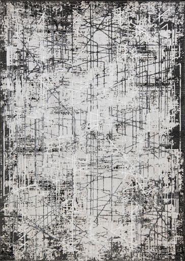 [12356] SESIA R1004 GRIS GRIS NEGRO 160x230cm TAPETE - LN26