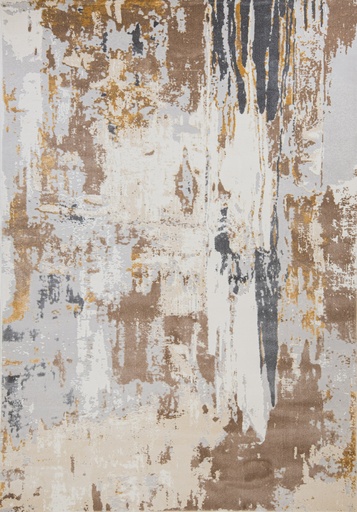 [12314] VELEKA U6042 CREMA ORO GRIS 60x90cm TAPETE - LN26  