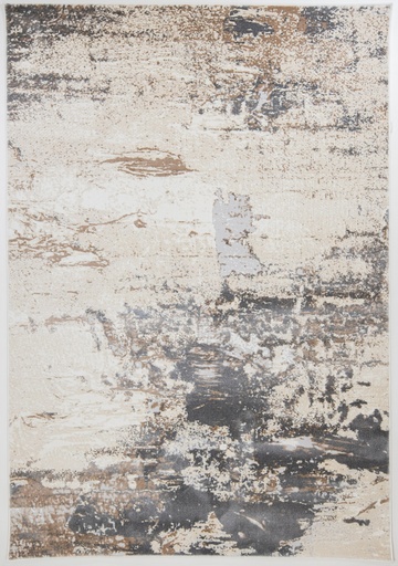 [12329] VELEKA U6045 CREMA ORO GRIS 160x230cm TAPETE - LN26