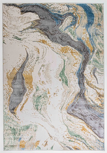 [9172] ZARIA T2182 GRIS CREMA 240x330cm TAPETE - LN26