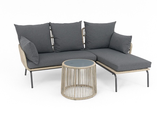 [SALA ESQUINERA MALLORCA] BORA BORA SALA DE EXTERIOR CON MESITA - MO26