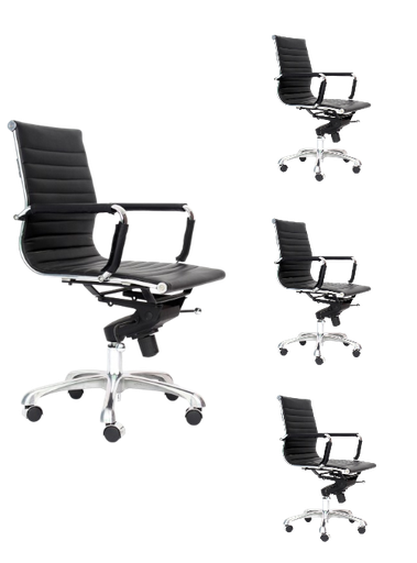 EAMES SILLA OFICINA RB REPLICA CADIZ set 4 - M25 *agotado cafe