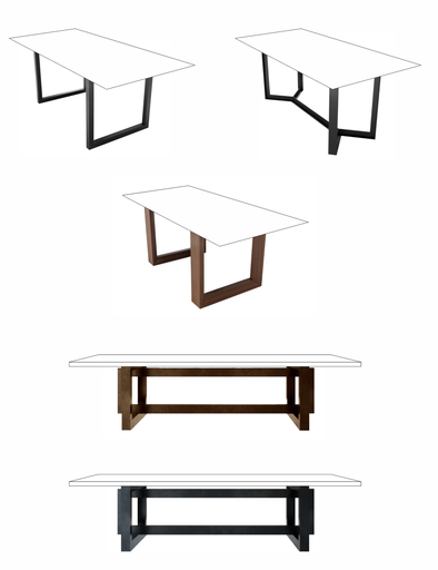 PIEDRA RECTANGULAR 135x270cm MESA DE COMEDOR - MG25