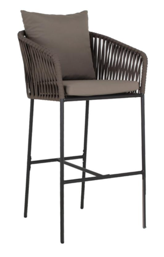 HAWAII BANCO PARA EXTERIOR CON COJINERIA BEIGE - M25