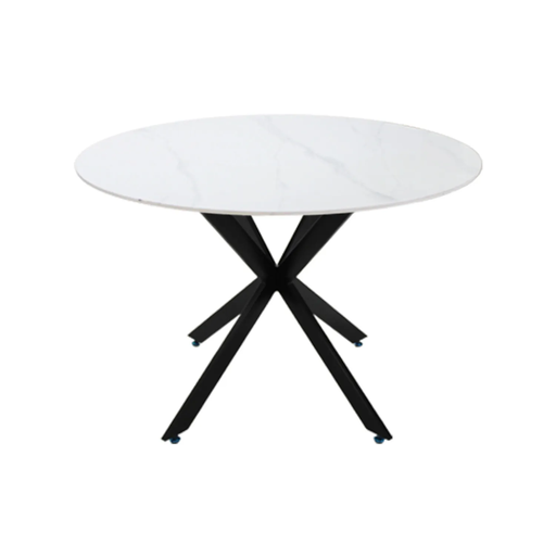 [MESA0904589] ALATRI MESA DE COMEDOR CIRCULAR 110 PIEDRA SINTERIZADA BLANCA - JM26.