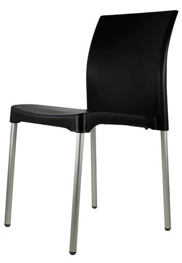 VIVAN set 6 SILLAS 100% EXTERIOR NEGRO - JM26 