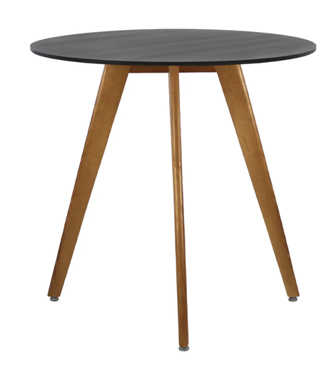 FRANK MESA DE COMEDOR CIRCULAR 80 NEGRO - JM26 *Quedan pocos