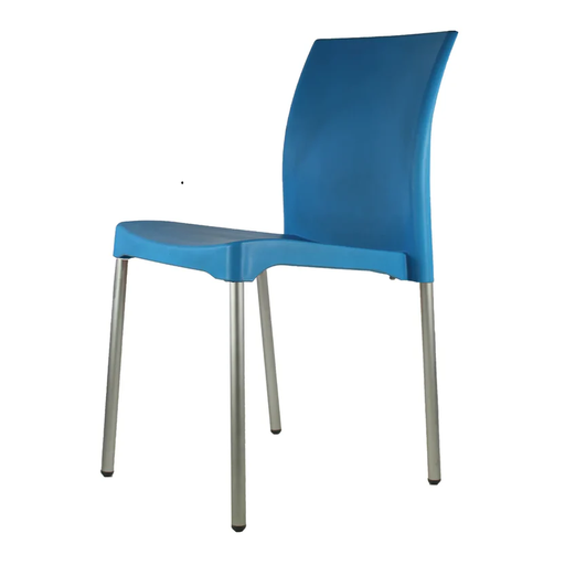 [SILL0020357AZUL] VIVAN set 6 SILLAS 100% EXTERIOR AZUL - JM26