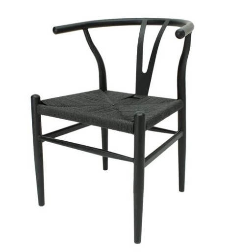 [SILL0904600NEGRO] WISHBONE SILLA METAL TONO NEGRO replica - JM26
