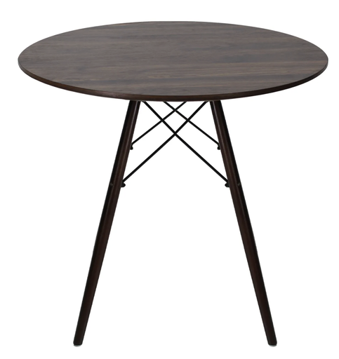 EAMES MESA DE COMEDOR CIRCULAR REPLICA OSLO 80 NOGAL - JM26